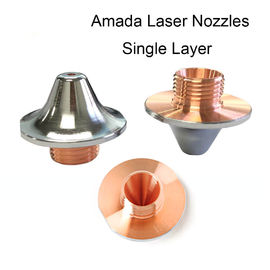 ชิ้นส่วนตัดด้วยเลเซอร์ Amada Nozzle อุปกรณ์ Chroming ชั้นเดียวสำหรับเครื่องตัดเลเซอร์ CNC