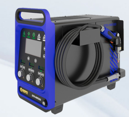 2024 เครื่องเชื่อมเลเซอร์มือถือแบบพกพาแบบลมเย็นขนาดเล็ก 1500W พร้อมเครื่องส่งสาย