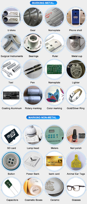 ขายร้อน เครื่องหมายเลเซอร์ไฟเบอร์โลหะขนาดเล็กพกพา 30W พร้อมคอมพิวเตอร์