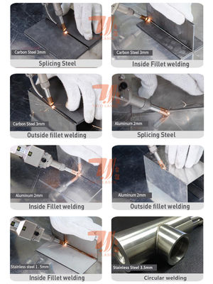 เครื่องเชื่อมเลเซอร์แบบมือถือสำหรับอ่างล้างขวดน้ำ แผ่นโลหะ 1000W 1500W 2000W