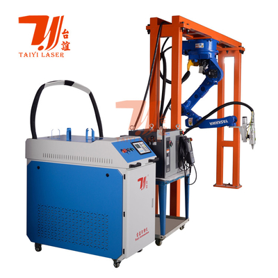 เครื่องตัดเลเซอร์ไฟเบอร์โลหะอัตโนมัติ ระบบแขนหุ่นยนต์ 6 แกน