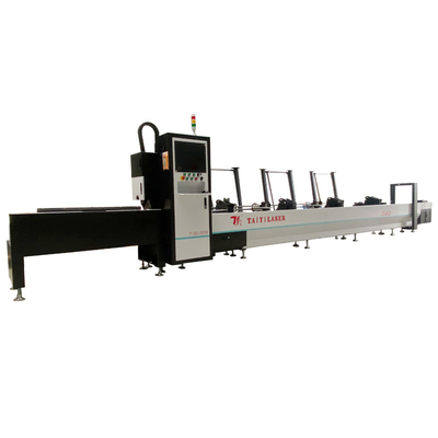 เครื่องตัดเลเซอร์ไฟเบอร์อัตโนมัติ CNC 1500W สําหรับท่อท่อสี่เหลี่ยมขนาดเล็ก