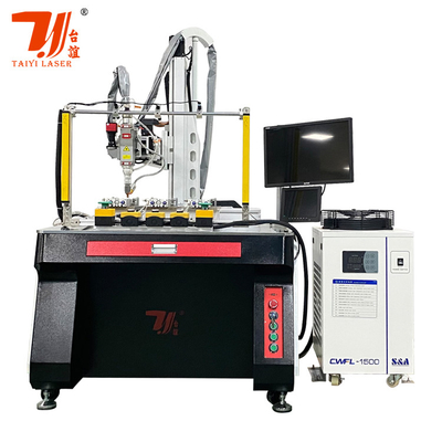 เครื่องเชื่อมเลเซอร์อัตโนมัติ 1500W สําหรับกระบอกชามชา
