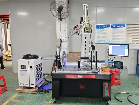 เครื่องปั่นเลเซอร์ไฟเบอร์อัตโนมัติ 2000W สําหรับกระปุกน้ํากระปุกทหาร