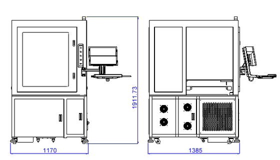 เครื่องเครื่องหมายเลเซอร์เครื่องหมายเครื่องจักร PCB FPC