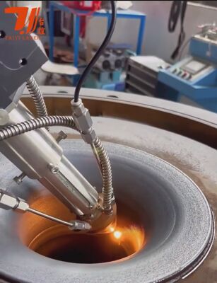 เครื่องเคลือบเลเซอร์ CNC ความเร็วสูง 6KW สําหรับการซ่อมแซมแกนและการเปลี่ยนการเคลือบโครม, ประสิทธิภาพปูน 90%