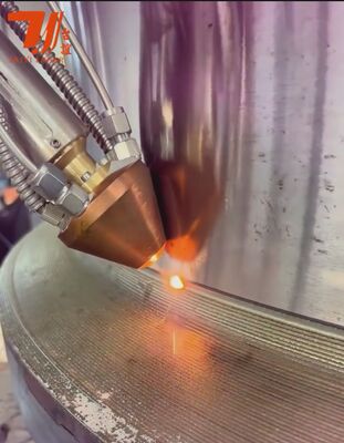 เครื่องเคลือบเลเซอร์ CNC ความเร็วสูง 6KW สําหรับการซ่อมแซมแกนและการเปลี่ยนการเคลือบโครม, ประสิทธิภาพปูน 90%