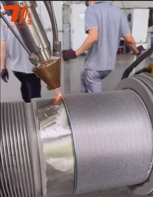 เครื่องเคลือบเลเซอร์ CNC ความเร็วสูง 6KW สําหรับการซ่อมแซมแกนและการเปลี่ยนการเคลือบโครม, ประสิทธิภาพปูน 90%