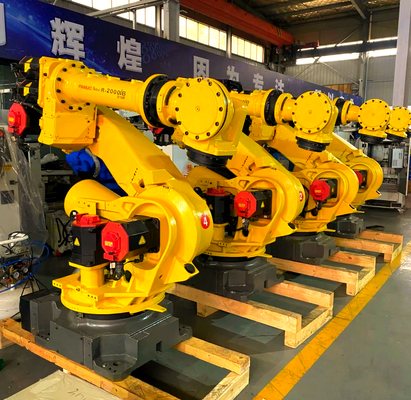 เครื่องตัดเลเซอร์หุ่นยนต์อุตสาหกรรม FANUC เครื่องตัดเลเซอร์ใยสาร 6 แกนสําหรับแผ่นโลหะและท่อด้วยความละเอียดสูง ± 0.01 มม