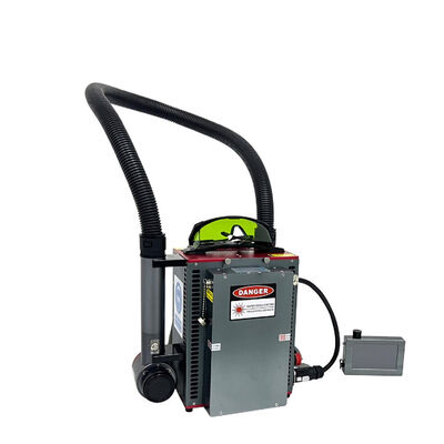 เครื่องทำความสะอาดเลเซอร์ไฟเบอร์แบบพกพา 300W พร้อมแบตเตอรี่สำหรับกำจัดสนิม