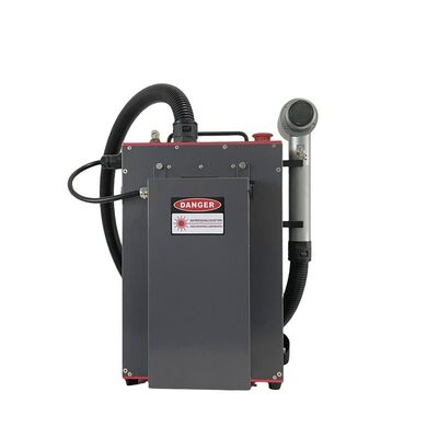 เครื่องทำความสะอาดเลเซอร์แบบเป้สะพายหลัง Dual-mode 300W 5mJ 15mJ เครื่องกำจัดสนิมและสีด้วยเลเซอร์แบบพัลส์