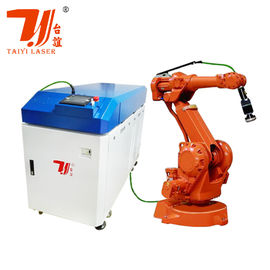 โปรโมชั่นคานตันเฟอร์ 6 Axis หุ่นยนต์แขน 1000W-6000W หมอนแผ่นอัตโนมัติไฟเบอร์โลหะเลเซอร์เครื่องปั่น