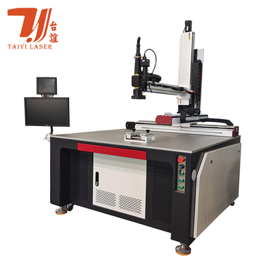 โปรโมชั่นคานตันเฟอร์ AC380V 4 Axis YAG Fiber Laser Welding Machine สําหรับสแตนเลส