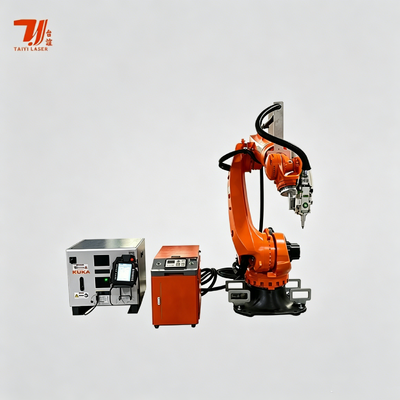 เครื่องเชื่อมเลเซอร์ IPG พลังงานสูง 4000W พร้อมแขนหุ่นยนต์ KUKA สําหรับการเชื่อมผลิตขนาดใหญ่ความเร็วสูง