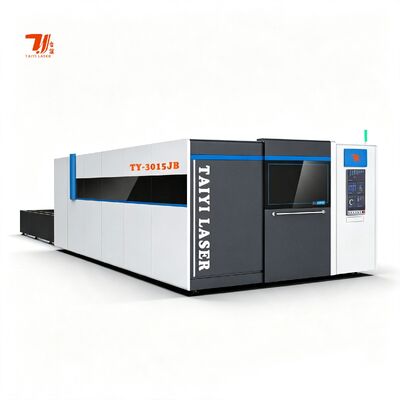 เครื่องตัดเลเซอร์ไฟเบอร์ TY-3015JB 6000W เหล็กแผ่น ป้องกันเต็มรูปแบบ เครื่องตัดโลหะ IPG Raycus