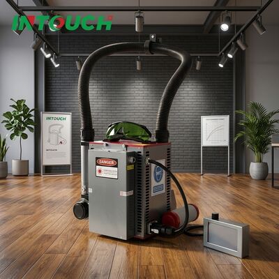 เครื่องทำความสะอาดเลเซอร์แบบเป้สะพายหลัง 200W 300W แบบพกพาพร้อมระบบระบายความร้อนด้วยอากาศสำหรับกำจัดสนิมด้วยไฟเบอร์เลเซอร์สำหรับการทำงานนอกสถานที่