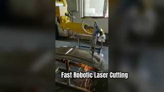เครื่องตัดเลเซอร์หุ่นยนต์ CNC สำหรับแผงหลังคารถยนต์ – การตัดและเจาะรูความเร็วสูง S