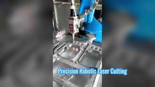 เครื่องตัดเลเซอร์หุ่นยนต์ CNC สำหรับการหล่ออลูมิเนียม – การตัดและลบคมอย่างแม่นยำ 6 แกน S